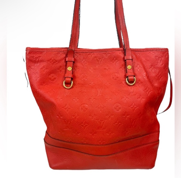 🔥🔥LV Citadine Leather Red Tote w Wristlet🔥🔥 - Picture 4 of 9
